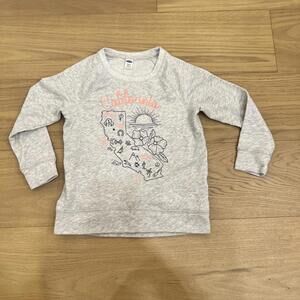Old Navy Kids California Graphic Sweatshirt Youth Small 6-7 Grey